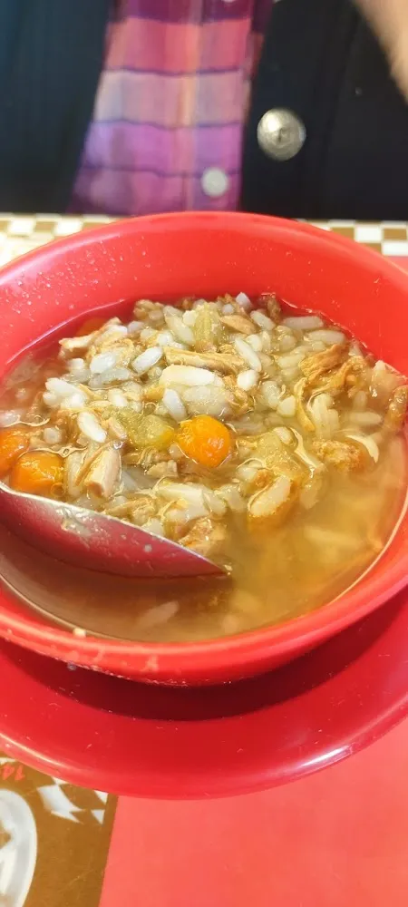 Chicken Rice Soup It Had a Red Tint to It