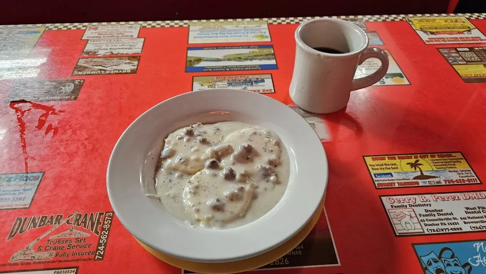 Sausage Gravy over 3 Poached Eggs